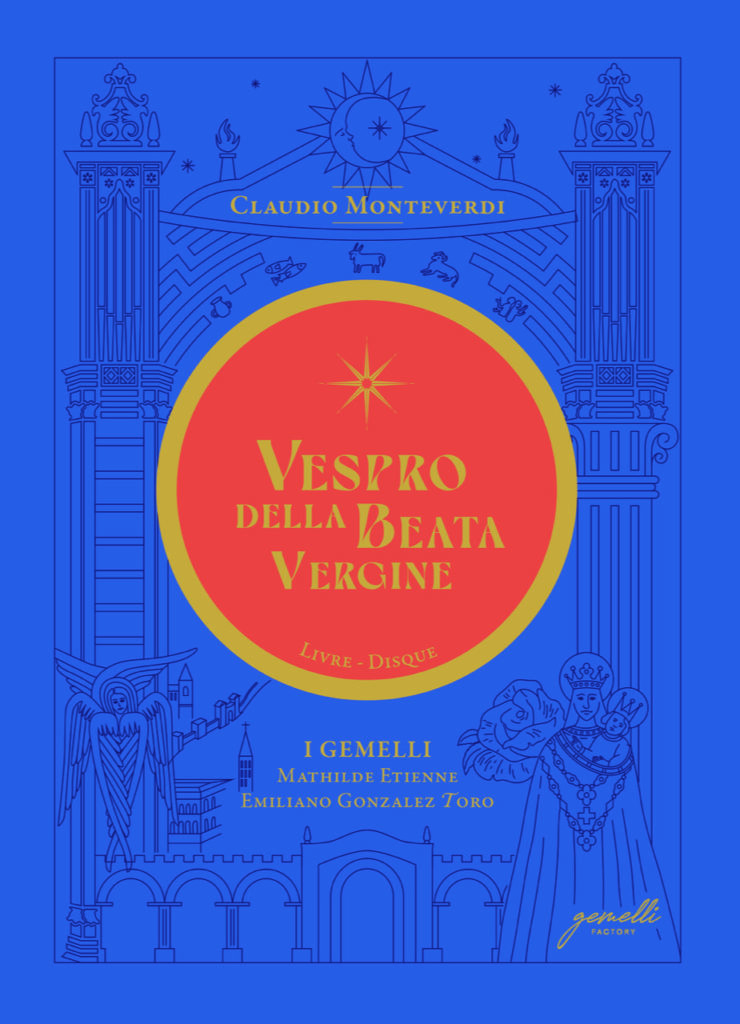 Couverture du livre-disque des Vêpres de Monteverdi par l'ensemble i Gemelli